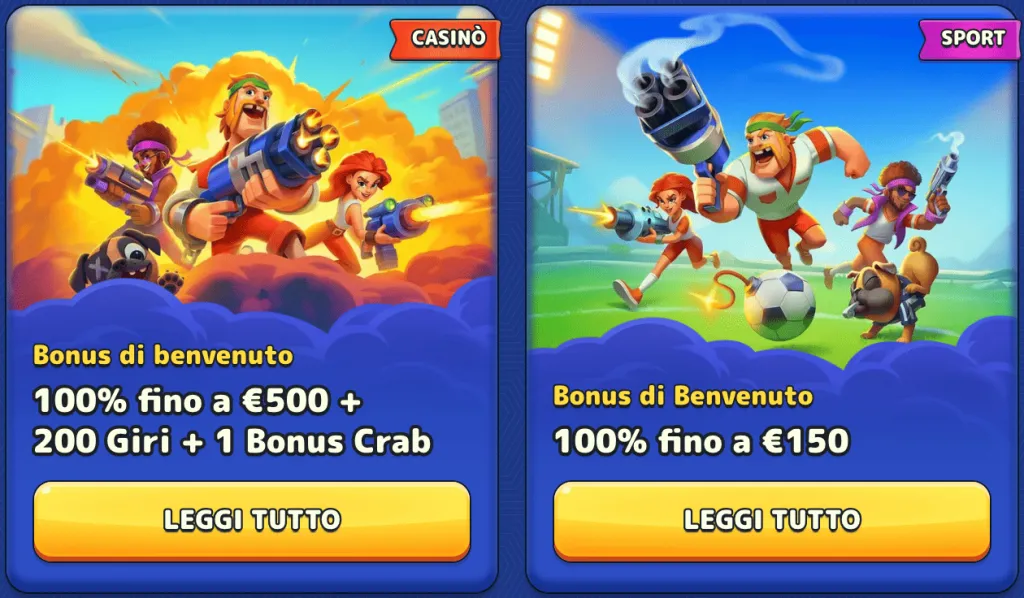 Bonus e promozioni Pistolo Casino